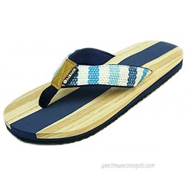 Kaiback Surfside Mens' Flip Flops and Sandal | Lightweight and Comfortable Sandals with Foot and Arch Support