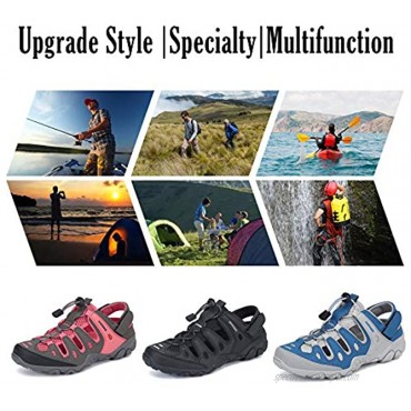 Mens Womens Outdoor Athletic Hiking Sandals Breathable Wading Stream Beach Walking Water Shoes Pink