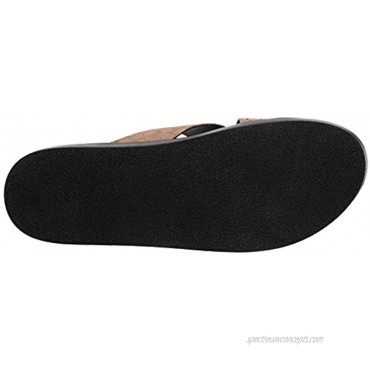 STACY ADAMS Men's Montel Cross Strap Slide Sandal Loafer