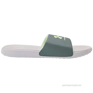 Under Armour Men's Ansa Fix Slide Sandal Halo Gray 107 Toddy Green 8