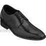 CALTO Men's Invisible Height Increasing Elevator Shoes Black Premium Leather Lace-up Formal Derby Oxfords 3 Inches Taller