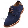 DADAWEN Men's Classic Suede Leather Oxford Dress Shoes Business Casual Shoes