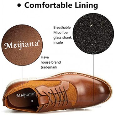 Meijiana Men's Oxford Shoes Dress Shoes Men's Lightweight lace-up Fashion Shoes