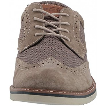 Nunn Bush Men's Barklay Wingtip Suede and Mesh Oxford Lace Up