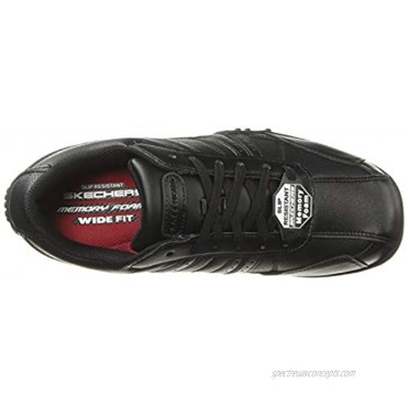 Skechers for Work Men's Elston Relaxed Fit Slip Resistant Shoe