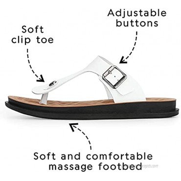 Men's Flip-Flops Comfort Thong Sandals with Arch Support for Indoor and Outdoor Beach