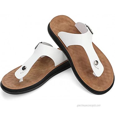 Men's Flip-Flops Comfort Thong Sandals with Arch Support for Indoor and Outdoor Beach