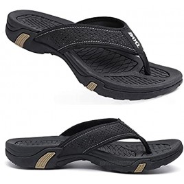 Mens Flip Flops Premium Comfort Men's Sandals with Arch Support Non Slip Summer Beach Waterproof Athletic Sport Thong Sandals for Men Outdoor and Indoor