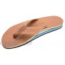 Rainbow Mens Double Layer Leather Sandals Multiple colors available