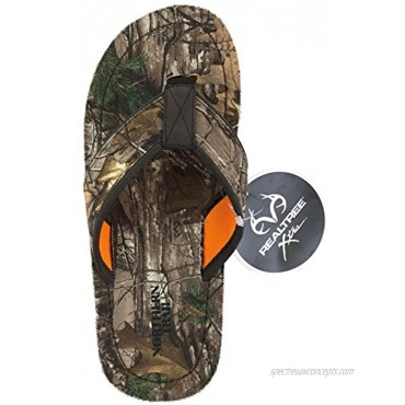 Realtree Men's Woodsman Xtra Camouflage Northern Trail Flip Flop Sandal