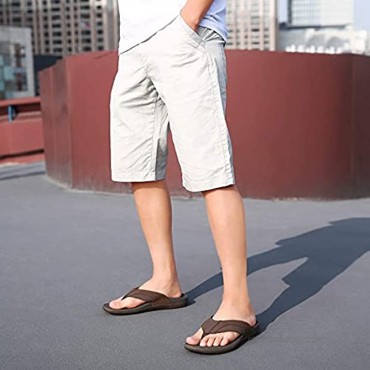 UTENAG Mens Arch Support Flip Flops Orthotic Thong Sandals