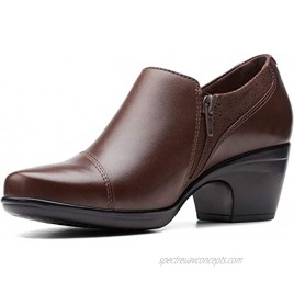 Clarks Emily Beales Dark Brown Leather Synthetic 9 B M
