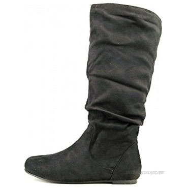 Journee Collection Womens Regular Sized and Wide-Calf Mid-Calf Slouch Riding Boots
