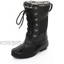 Womens Winter Snow Boots Tall Insulated Lace-Up Closure Comfortable Weatherproof