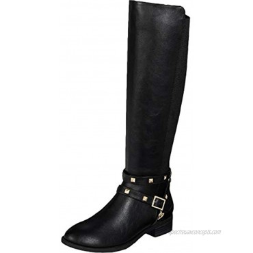 Thalia Sodi Womens Vallie Leather Closed Toe Knee High Fashion Boots