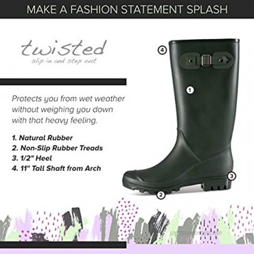Twisted Women's Ollie Knee High Rain Boots
