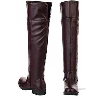 Womens Fashion Leather Knee-high Riding Boots Cosplay Shoes