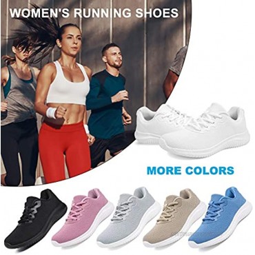 Akk Womens Lightweight Walking Shoes Comfort Tennis Fashion Sneaker Casual Lace Up Non Slip Athletic Shoes for Gym Running Work Out