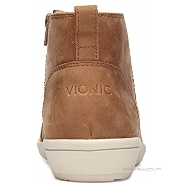 Vionic Women's Magnolia Shawna High Top Booties Supportive Chukka Walking Shoes That Include Three-Zone Comfort with Orthotic Insole Arch Support