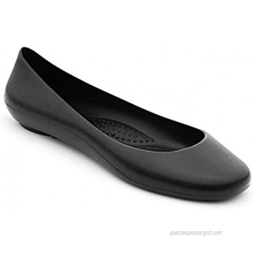 Okabashi Women's Georgia Soft Jelly Ballet Flats | Daily Slip-On Shoes w Arch Support | Helps Relieve Foot Soreness & Pain