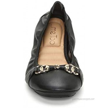 Olympia Ballet Flat w Silver Chain