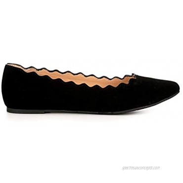 XAPPEAL Women's Amanda Casual Pointed Toe Slip On Ballet Flat Shoe