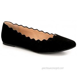XAPPEAL Women's Amanda Casual Pointed Toe Slip On Ballet Flat Shoe
