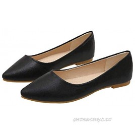 Yicornchen Womens Foldable Pointy Toe Ballet Flats Comfort Soft Sole Slip On Walking Flat Dress Shoes