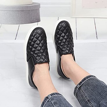 Tuboom Womens Slip-ons Shoes Loafers for Womens Fashion Sneakers Comfortable Walking Flats Casual