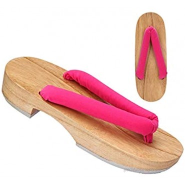 miccostumes Women's Nezuko Kamado Cosplay Shoes Geta Slippers Japanese Wooden Clogs