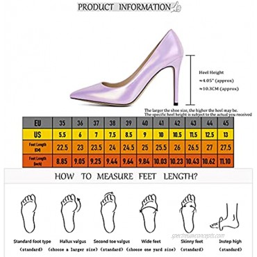 SOPHITINA Women Stiletto High Heel Pumps Sexy Pearl Shiny Pointed Toe Business Party Wedding Slip-on Dress Shoes