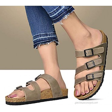 AEROTHOTIC Comfortable and Arch Support Strappy Footbed Leather Sandals for Women
