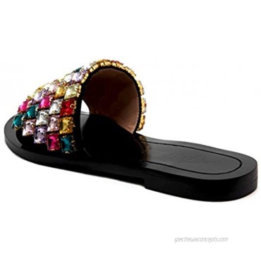 jingyibest Women's Dress Shoes Summer Flat Flip Flop Metal Sandals Open Toes