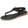 Sandals for Womens Summer Casual Comfortable Flip Flops Beach Shoes Ankle T-Strap Thong Elastic Flat Sandal