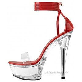 Clear Platform Sexy Heels Lace-up
