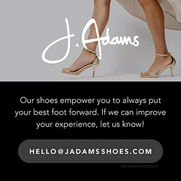 J. Adams Saint High Heels for Women Square Open Toe Slip On Heeled Sandals