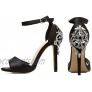 Women Shoes Sexy Crystal Ankle Strap Open Toe Stiletto Rhinestone Heeled Sandals for Wedding Party & Evening