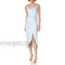 4SI3NNA Women's Sian Sleeveless Cowl Neck Faux Wrap Midi Slip Dress