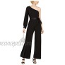 Adrianna Papell Women's One Shoulder Crepe Jumpsuit