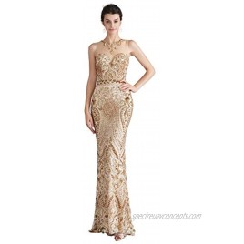 Engela Sequin Mermaid Dresses Gold Royal Blue Trumpet Evening Dresses Party Prom Gowns