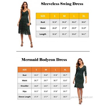 Riatobe Womens Lace Floral Short Sleeve V Neck Evening Cocktail Party Mermaid Bodycon Dresses
