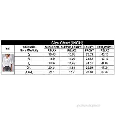 HOTAPEI Womens Blouses and Tops for Work Fashion 2021 Casual Summer Short Sleeve Shirts