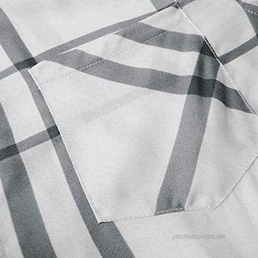 ZC&GF Women's Long Sleeve V-Neck Stripes Casual Blouses Pocket Button Down Shirt Tops