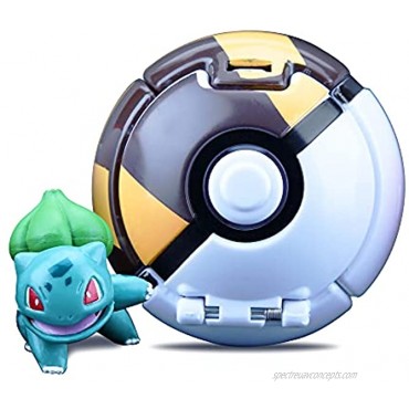 Action Figure Toy Set Include Colorful Poke-Ball and Realistic Action Monster Toy，Kids ToysBulbasaur