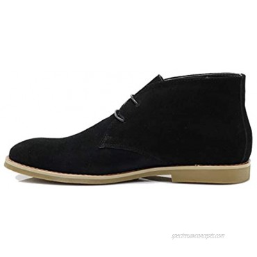 CO02 Men's Chukka Ankle Boots Dress Fashion Oxfords Suede Leather Boots