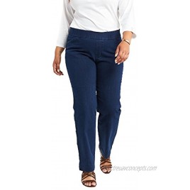 Chic Classic Collection Women's Easy Fit Elastic Waist Jean