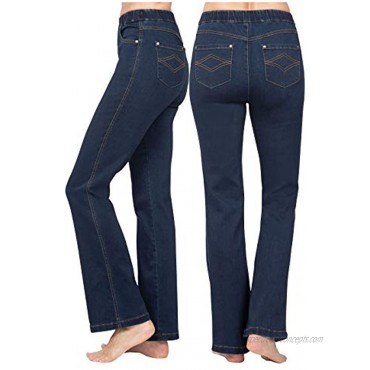 PajamaJeans High Waisted Jeans for Women Pull On Jeans Women's Stretch Denim