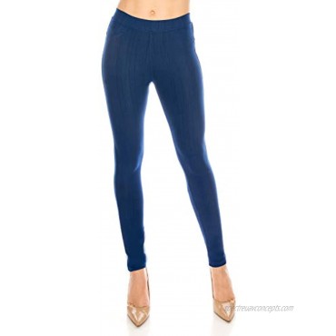 ShyCloset Pocket Jeggings Jeans Leggings Pants Women Bottom Casual Comfy Slim Fit Denim Skinny Stretch Plus Size