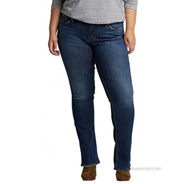 Silver Jeans Co. Women's Plus Size Suki Mid Rise Slim Bootcut Jeans
