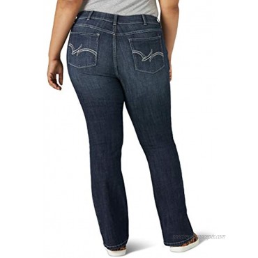 Wrangler womens Plus Size Western Mid Rise Boot Cut Jean